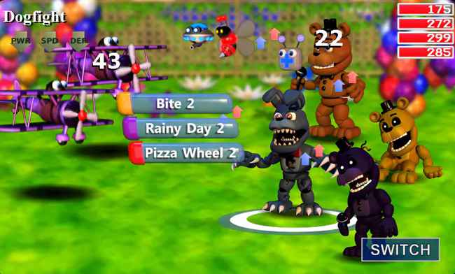 fnaf world update 2 all characters